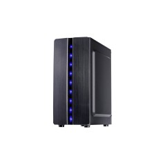 Inter-Tech Thunder Tower ATX Case - No Power Supply - Sleek Black Design for Ultimate Cooling and Performance